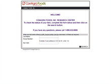 Tablet Screenshot of conagrafoods.rebateresearch.com